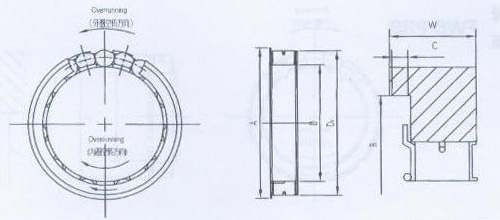 FWD CRB滾柱單向離合器結構圖